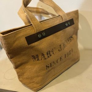 March Jacobs burlap tote , never used , no tags